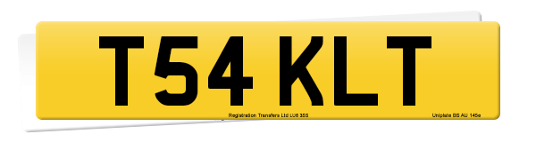 Registration number T54 KLT